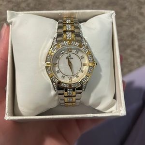 Womens Bulova Watch- Silver and Gold